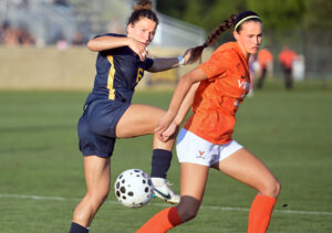 Nikki Izzo-Brown unhappy with missed chances, as No. 15 Virginia holds off WVU